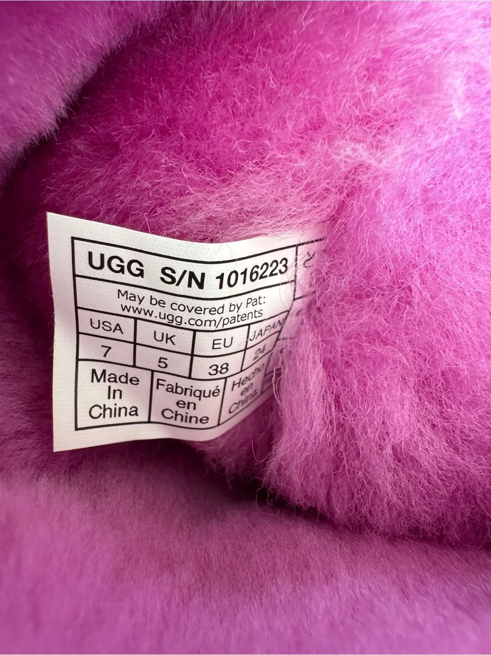 UGG Classic Short Suede Shearling Pull On Boots- Pink/Purple, Women’s Size 7